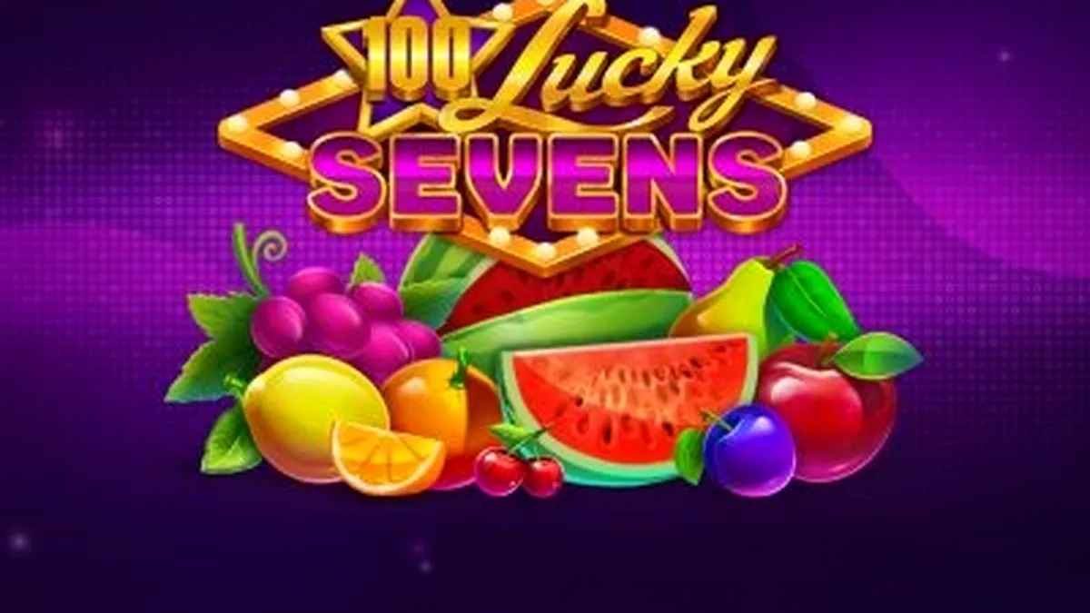 Tampilan antarmuka permainan slot 100 Lucky Sevens dengan nuansa klasik